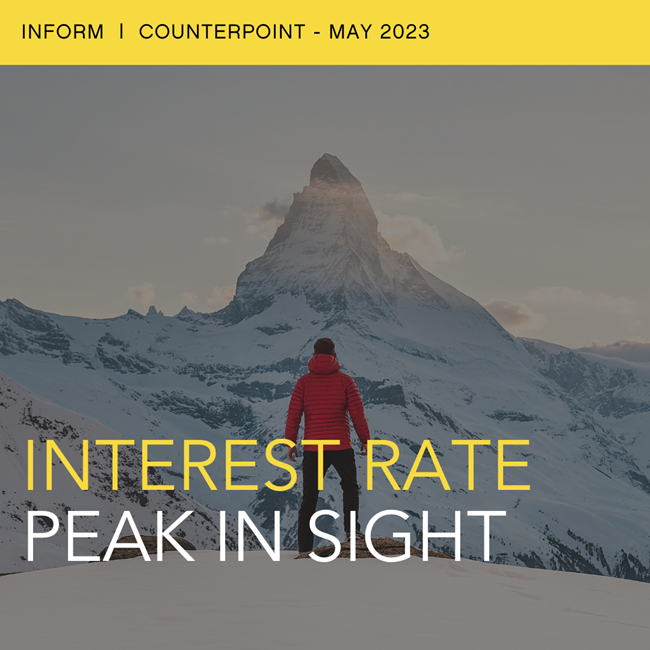 Interest rate peak in sight